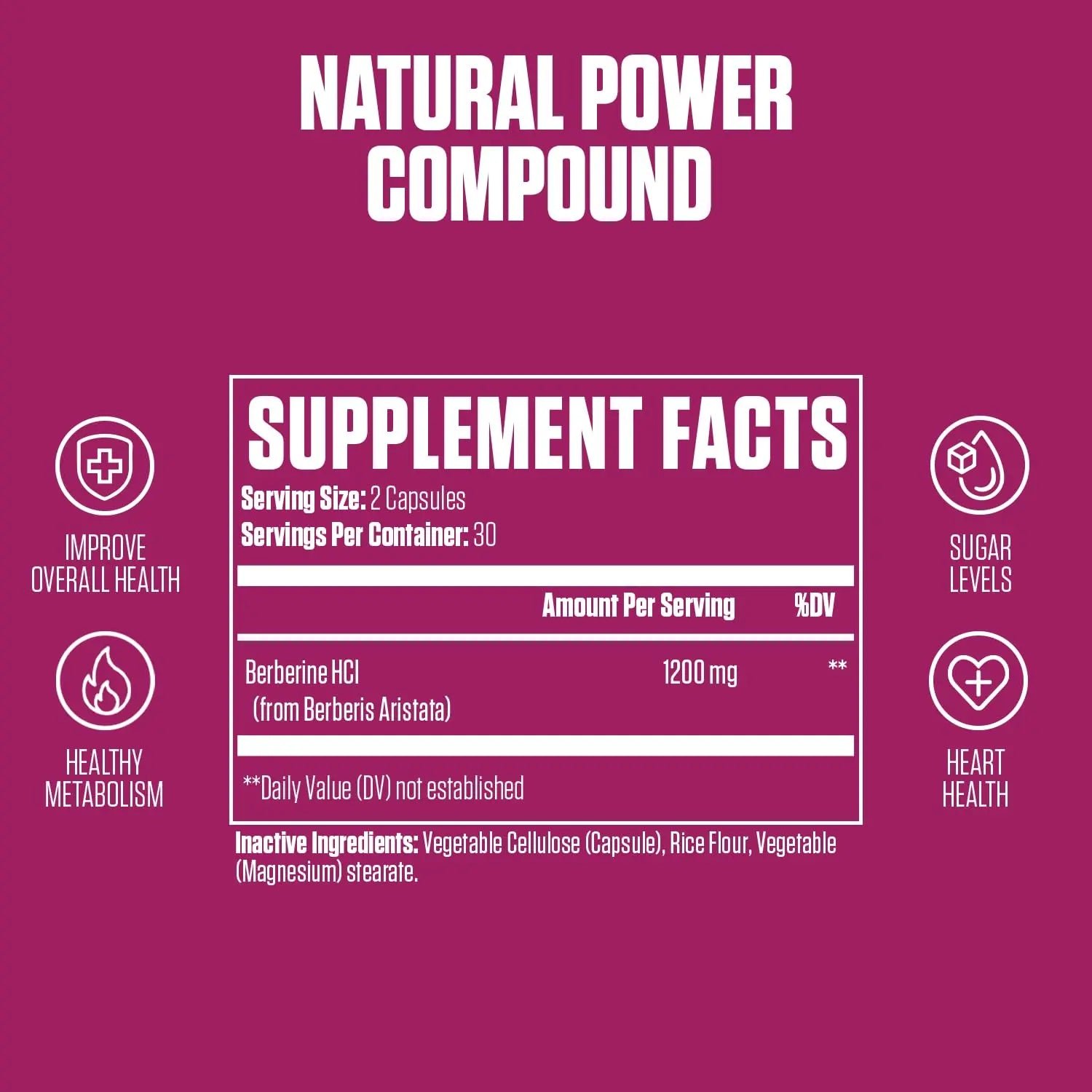 Berberine Extra Strength | #1 Rated Berberine Supplement for Heart Health, Improve Energy EPN Supplements Au supplements