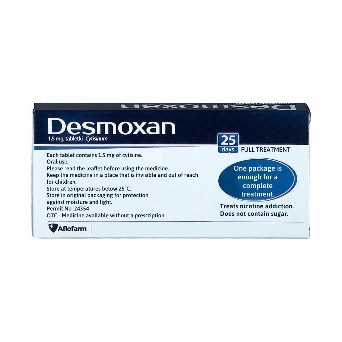 Aflofarm Desmoxan 1,5mg 100 Pills Tablets. Made in Poland. Polish Distribution,Polish Language. Aflofarm Au supplements