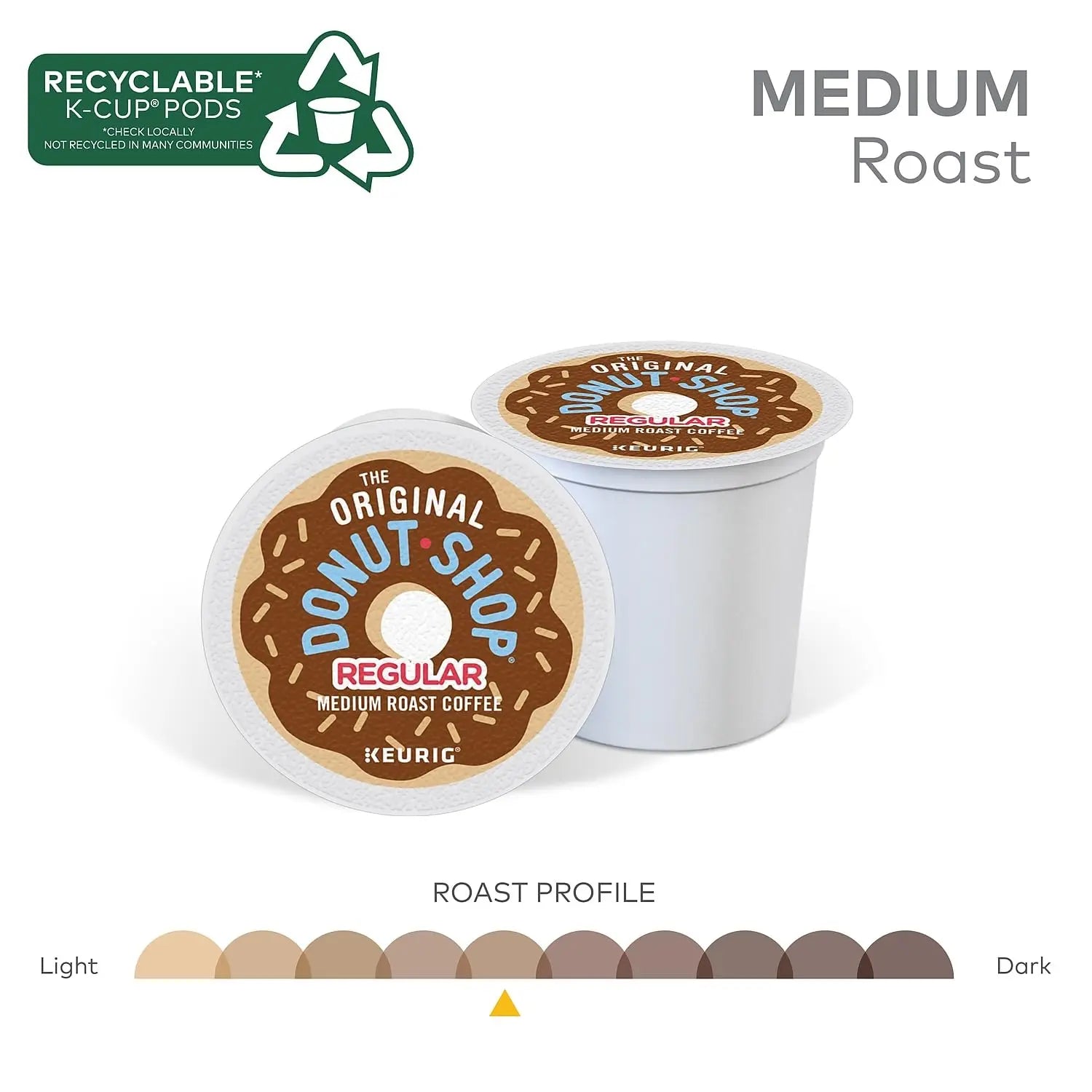 The Original Donut Shop Regular Keurig Single-Serve K-Cup Pods, Medium Roast Coffee The Original Donut Shop Au supplements