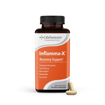 LifeSeasons Inflamma-X Joint & Tissue Support Supplement – Supports Muscle Comfort, Recovery & Flexibility – Herbal Formula with Turmeric, Bromlein, Boswellia & Protease Enzymes – 60 Capsules LifeSeasons Au supplements