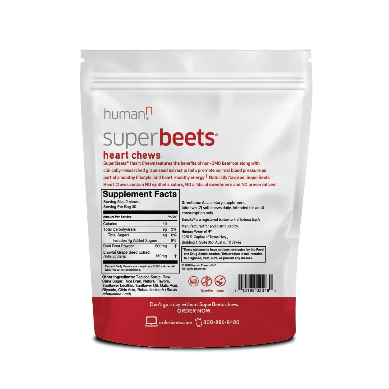 humanN SuperBeets SuperBeets Heart Chews & Memory + Focus Chews & Neo40 Daily humanN Au supplements