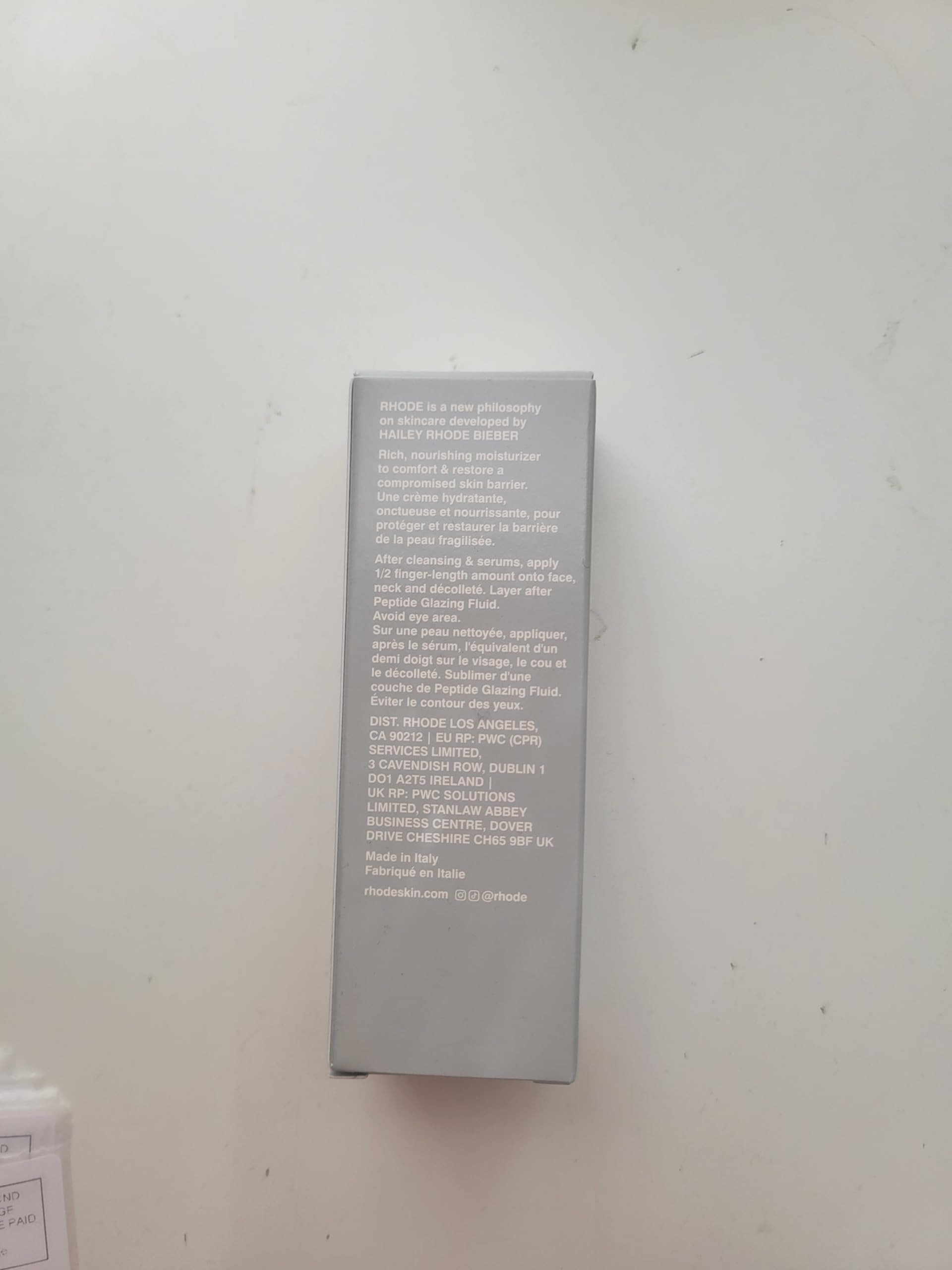 Rhode by Hailey Bieber Barrier Restore Cream 50ml/ 1.7oz., White Rhode Au supplements