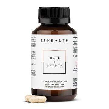 JSHealth Hair Growth Vitamins for Women. Hair + Energy with Kelp Iodine and Zinc. Supports Thickness, Strength, Energy. Nutritionist-Formulated (60 Capsules) JSHealth Au supplements