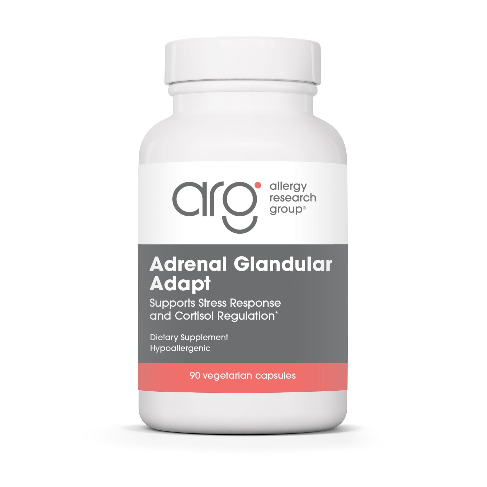 Allergy Research Group - Adrenal Glandular Adapt - Supports Healthy Stress Response and Cortisol Regulation - Hypoallergenic - 90 Vegetarian Capsules Allergy Research Group Au supplements