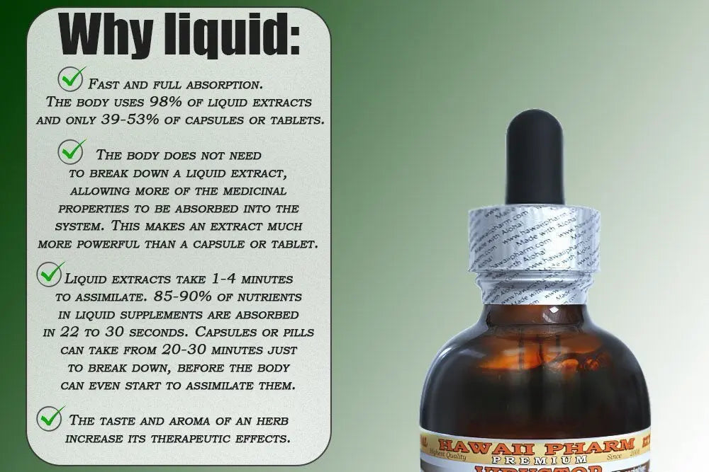Wild Yam Liquid Extract, Wild Yam (Dioscorea Villosa) Tincture 2x2 oz HawaiiPharm Au supplements