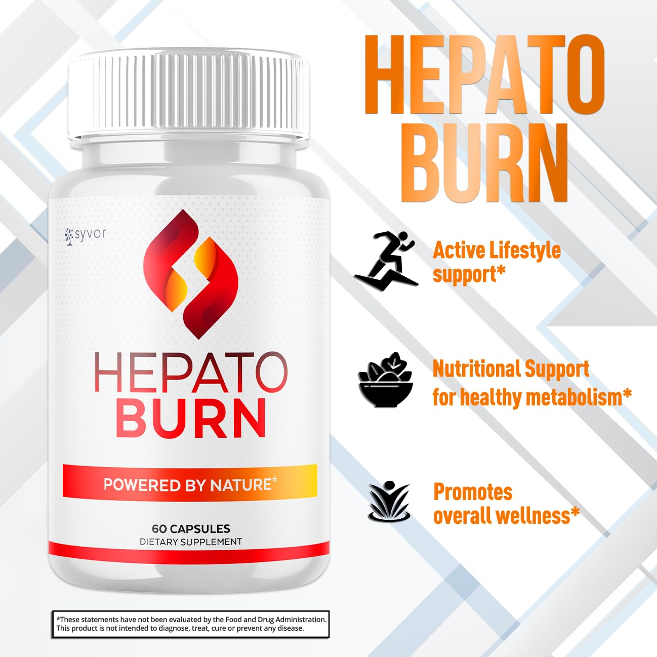 (3 Pack) Hepato Burn Capsules, Official Hepato Burn Pills with All Natural Premium Ingredients, Hepatoburn Energy and Fitness Vitamin Supplement, Hepatoburn Lifestyle Powered by Nature (180 Capsules) Syvor Au supplements