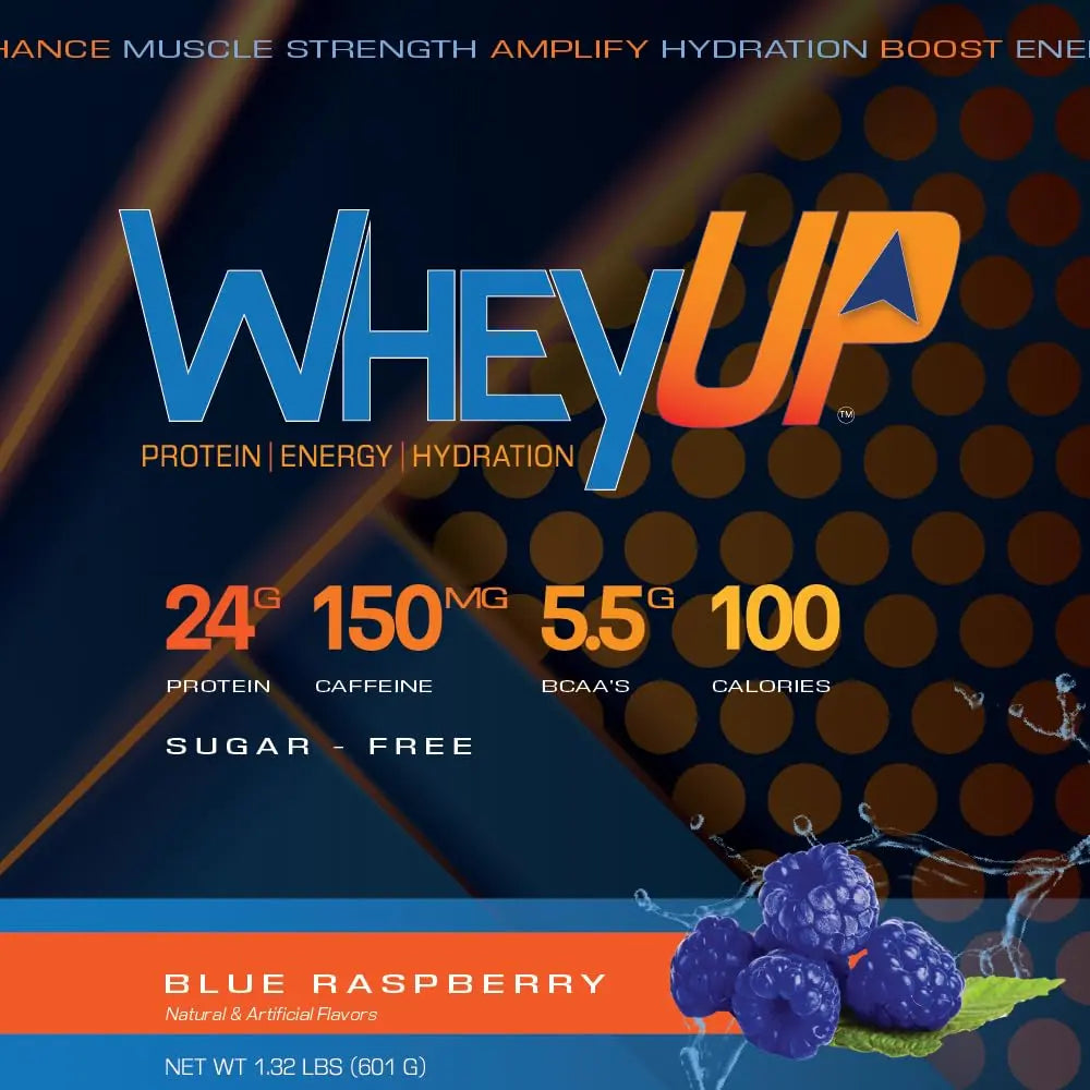 WheyUP Clear Whey Isolate Protein Powder, Blue Raspberry - 150mg Caffeine - 20 Servings WheyUP Au supplements