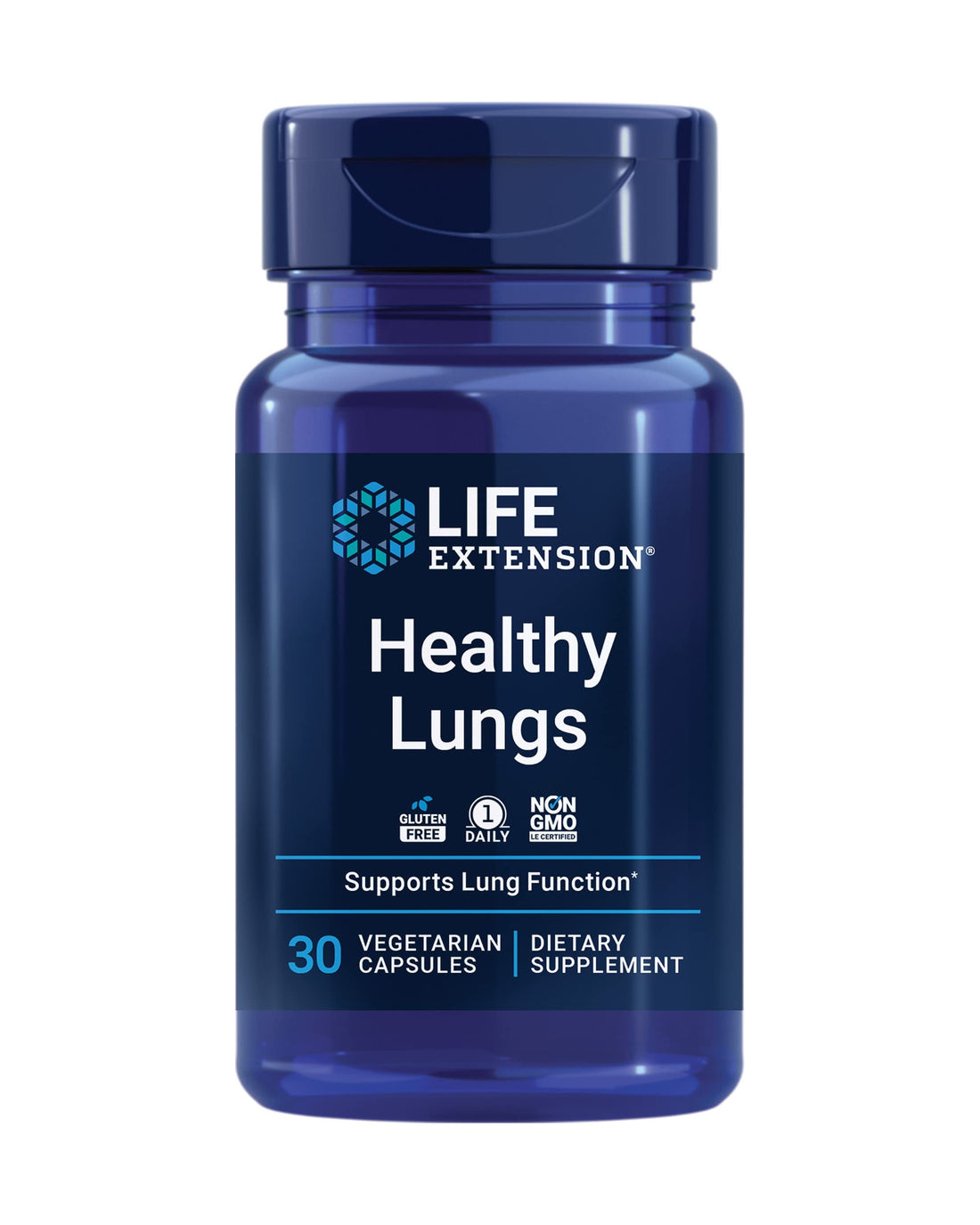 Life Extension Healthy Lungs, Respiratory Supplement, Lung Protection, Boswellia Serrata, Saffron Extract, Once-Daily, Gluten Free, Non-GMO, Vegetarian, 30 Capsules Life Extension Au supplements