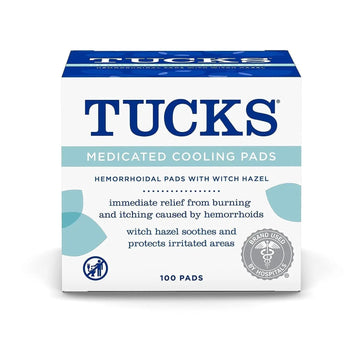 TUCKS Medicated Cooling Pads, 100 Count – Hemorrhoid Pads with Witch Hazel, Cleanses Sensitive Areas, Protects from Irritation, Hemorrhoid Treatment, Medicated Pads Used by Hospitals TUCKS Au supplements