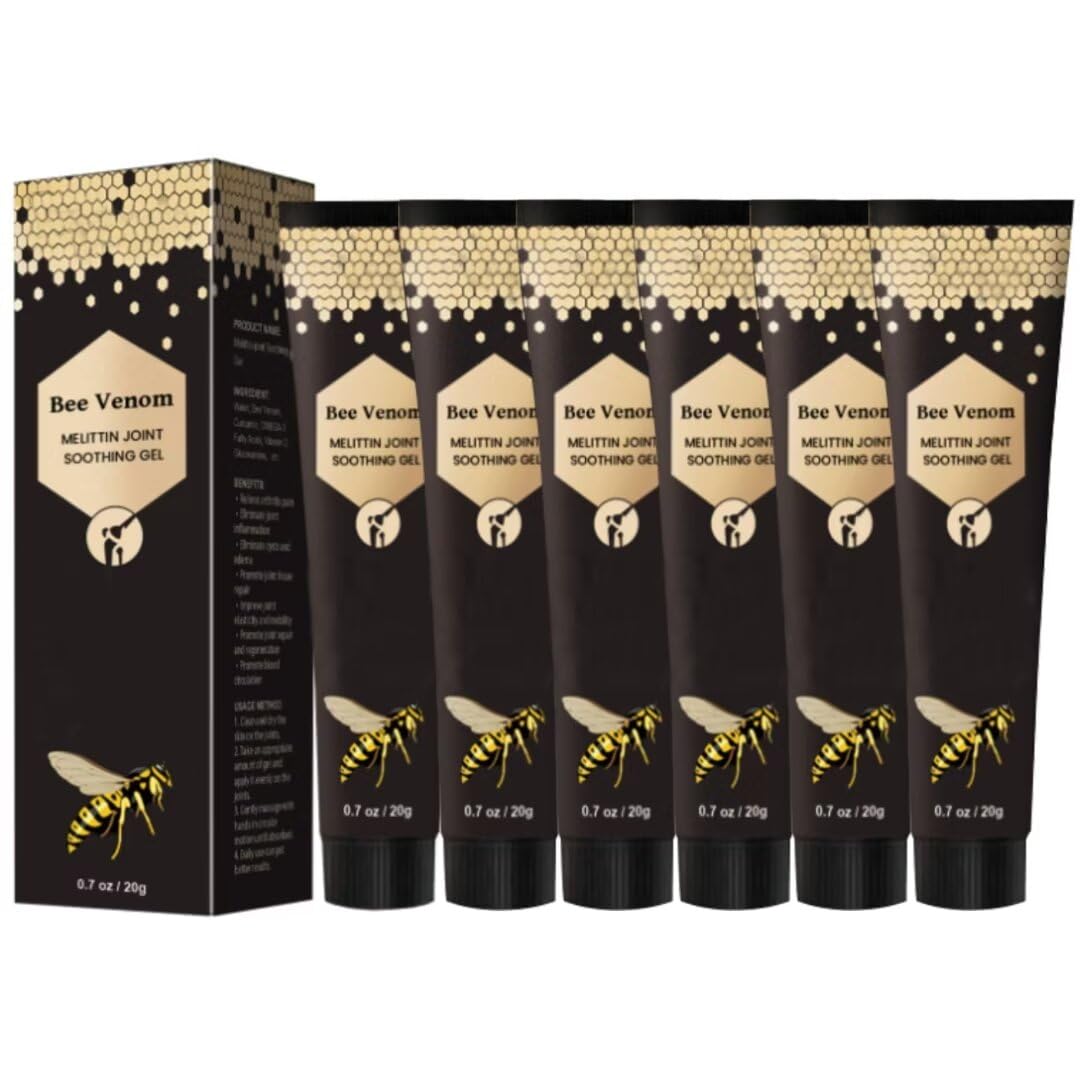 ETKOVNJ 6 Packs Bee Venom Cream, Bee Venom Bone Gel Joint Gel for Neck, Waist, Back of Hands, Feet and Legs ETKOVNJ Au supplements