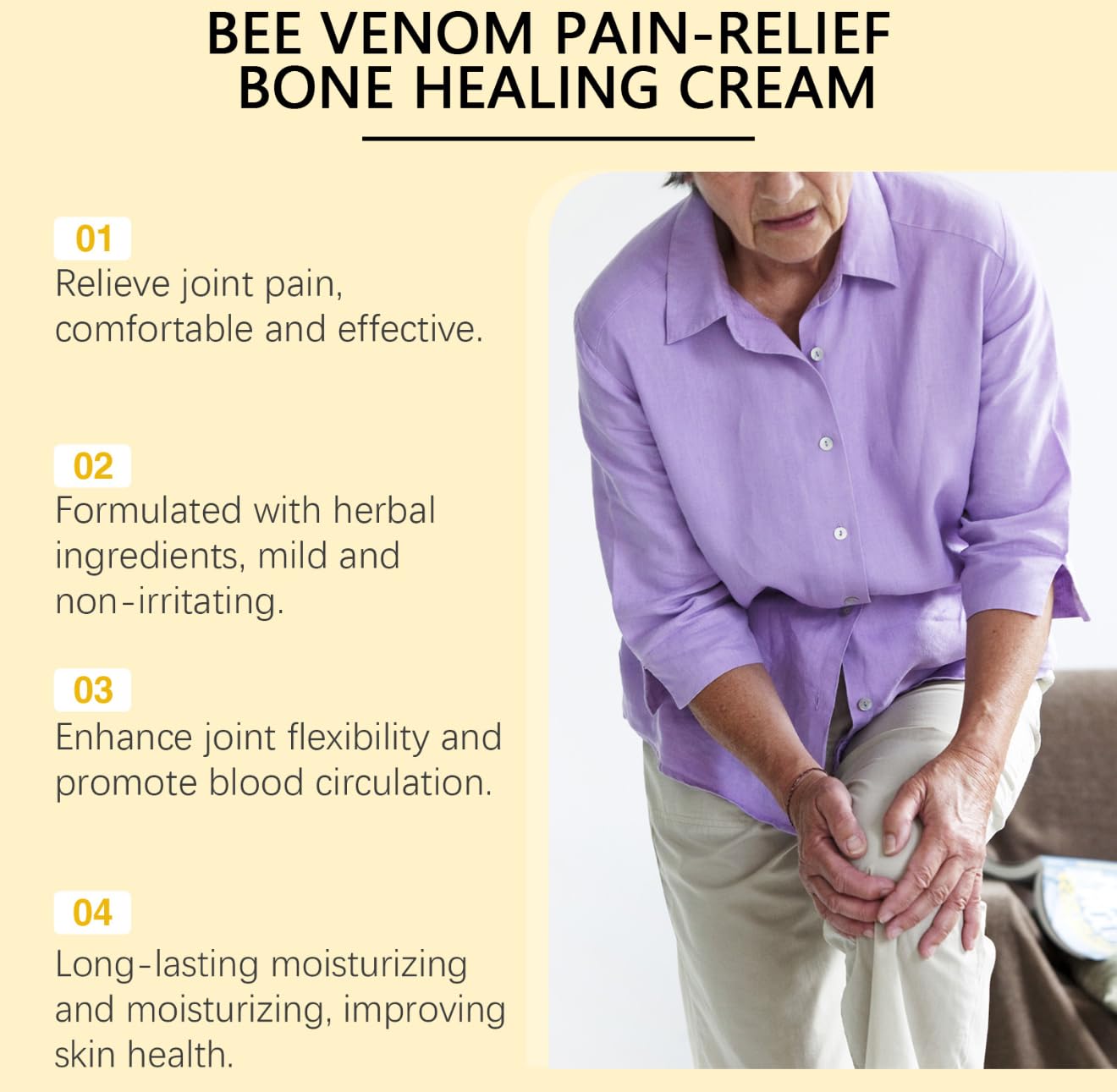 3 Diamonds Bee Venom Cream, Natural Joint & Bone Soothing Ointment for Back, Knees, Hands, Neck & Feet – Fast Absorbing Bee Venom Cream – 60g/2.12oz 3 Diamonds Au supplements