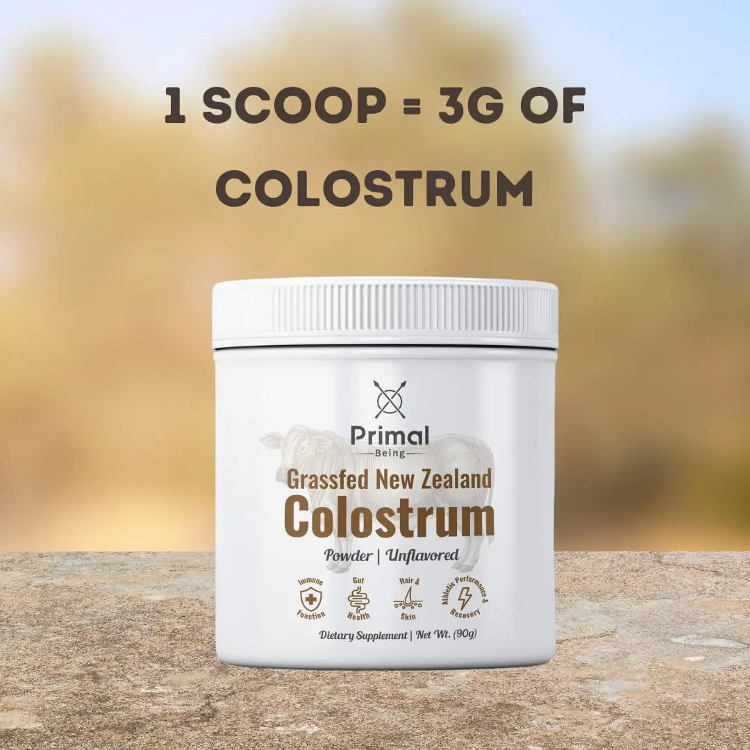 Primal Being Grassfed Beef Colostrum - Supports Immune Function, Gut Health, Hair Primal Being Au supplements