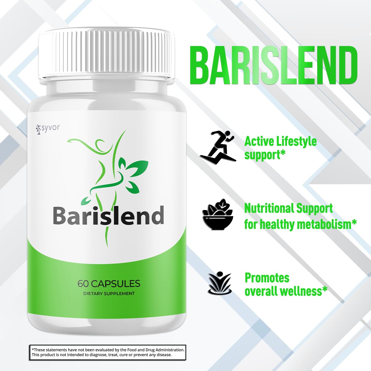 (3 Pack) Barislend Capsules, Official Barislend Pink Salt Pills with All Natural Ingredients, Bari-Slend Advanced Formula Vitamin Pills for Health and Wellness Support for Men and Women (180 Capsules) Syvor Au supplements