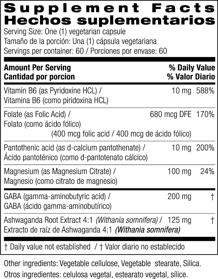 Bio Nutrition Stress Wellness with Ashwagandha, 60 Vegetarian Capsules Bio Nutrition Au supplements