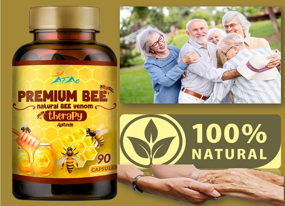 VITAMISAN Premium Natural Bee Venom with glucosamine sulfate Veneno Abeja 90 Capsulas Apitoxin Manuka Honey Dietary Supplement VITAMISAN Au supplements