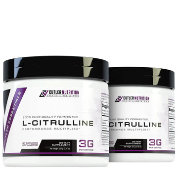 Cutler Nutrition Jay Essentials 100% Pure L-Citrulline Powder Unflavored 3g Per Serving Cutler Nutrition Au supplements