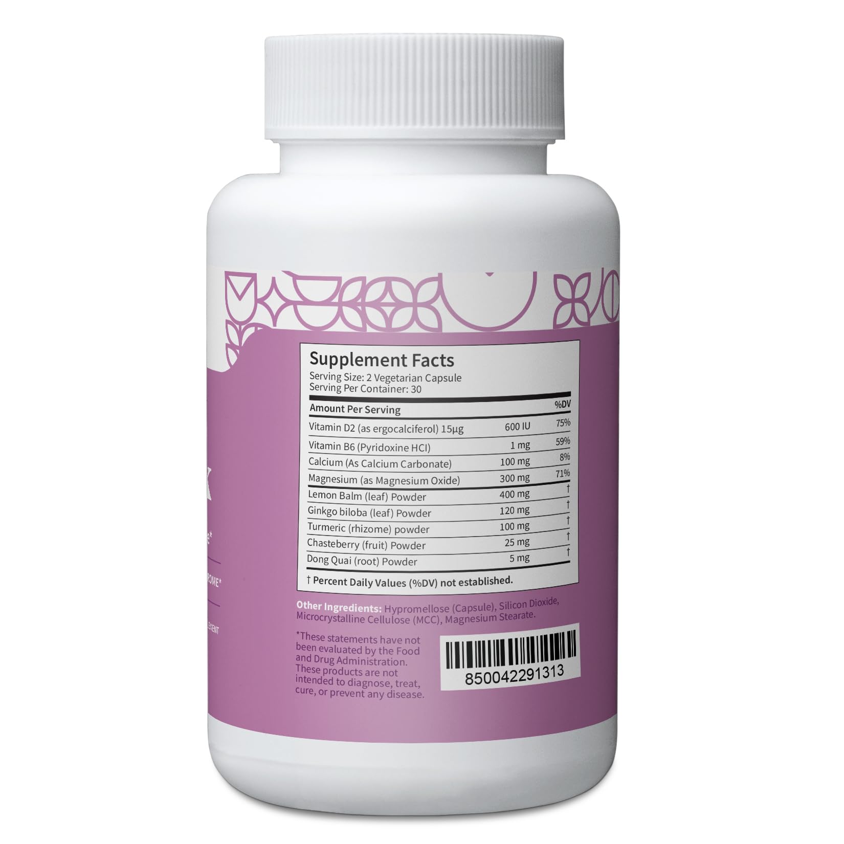 Pattern Wellness PMS Complex – Monthly Cycle Wellness Support – with Vitamin B6, Magnesium & Herbal Extracts – 60 Vegan Capsules Pattern Wellness Au supplements