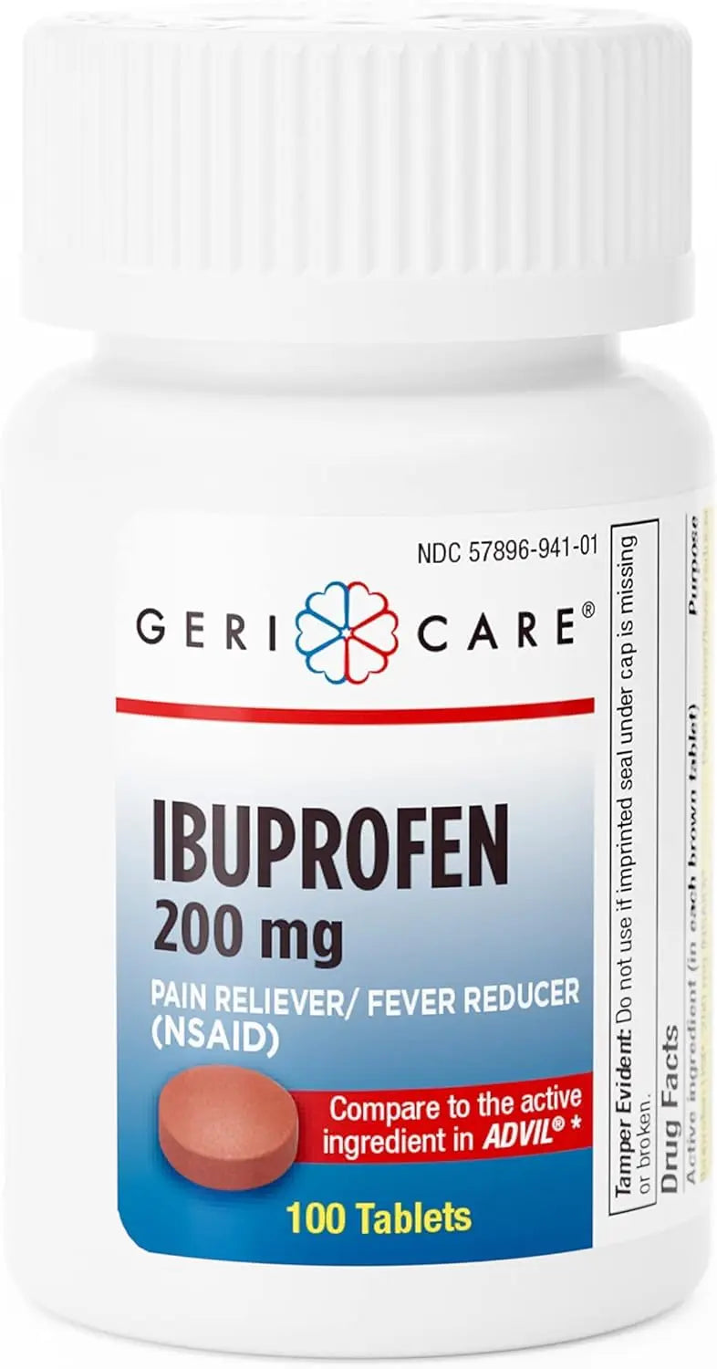 Geri Care IBUPROFEN Pain Relief Tablets (100 Count) GeriCare Au supplements
