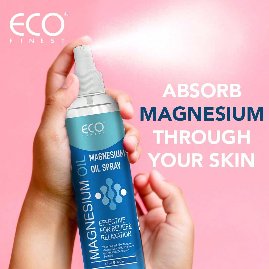 Magnesium Oil Spray For Muscle & Joint Relief – Natural Relaxation & Sleep Support, 4oz Fast-Absorbing Body Mist generic Au supplements