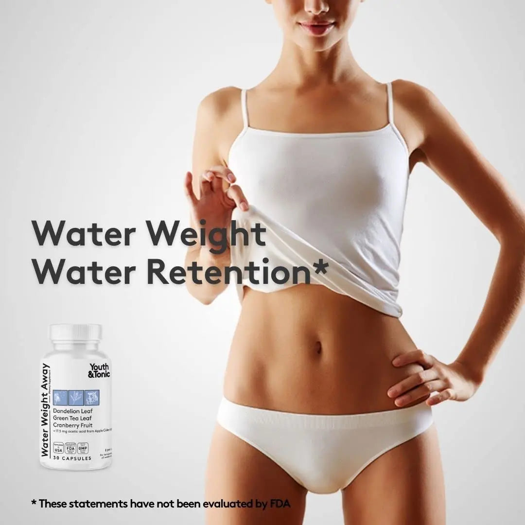 Youth & Tonic Daily Water Retention Pills for Kidney Cleanse Swelling and Excess Body Fluid Youth & Tonic Au supplements