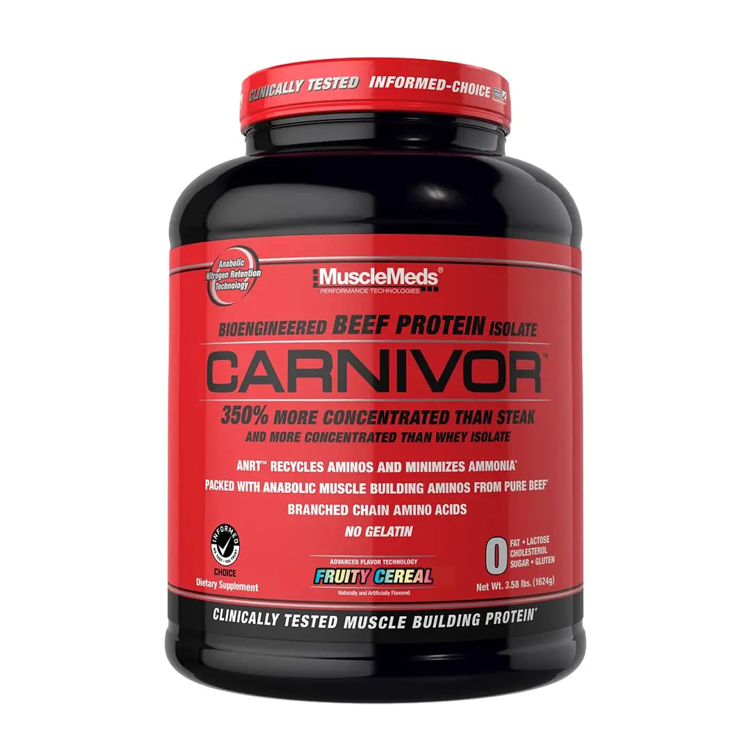 MuscleMeds Carnivor Beef Protein Isolate Powder, Fruit Punch, 4 lb MuscleMeds Au supplements
