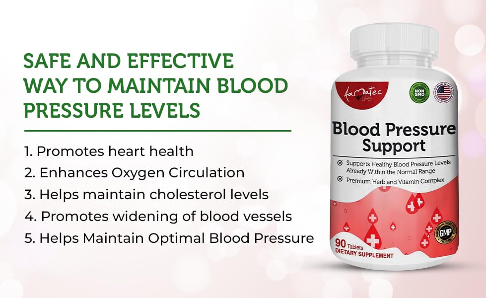 AAMATEC LIFE Blood Pressure Support Supplement 90 Capsules AAMATEC LIFE Au supplements