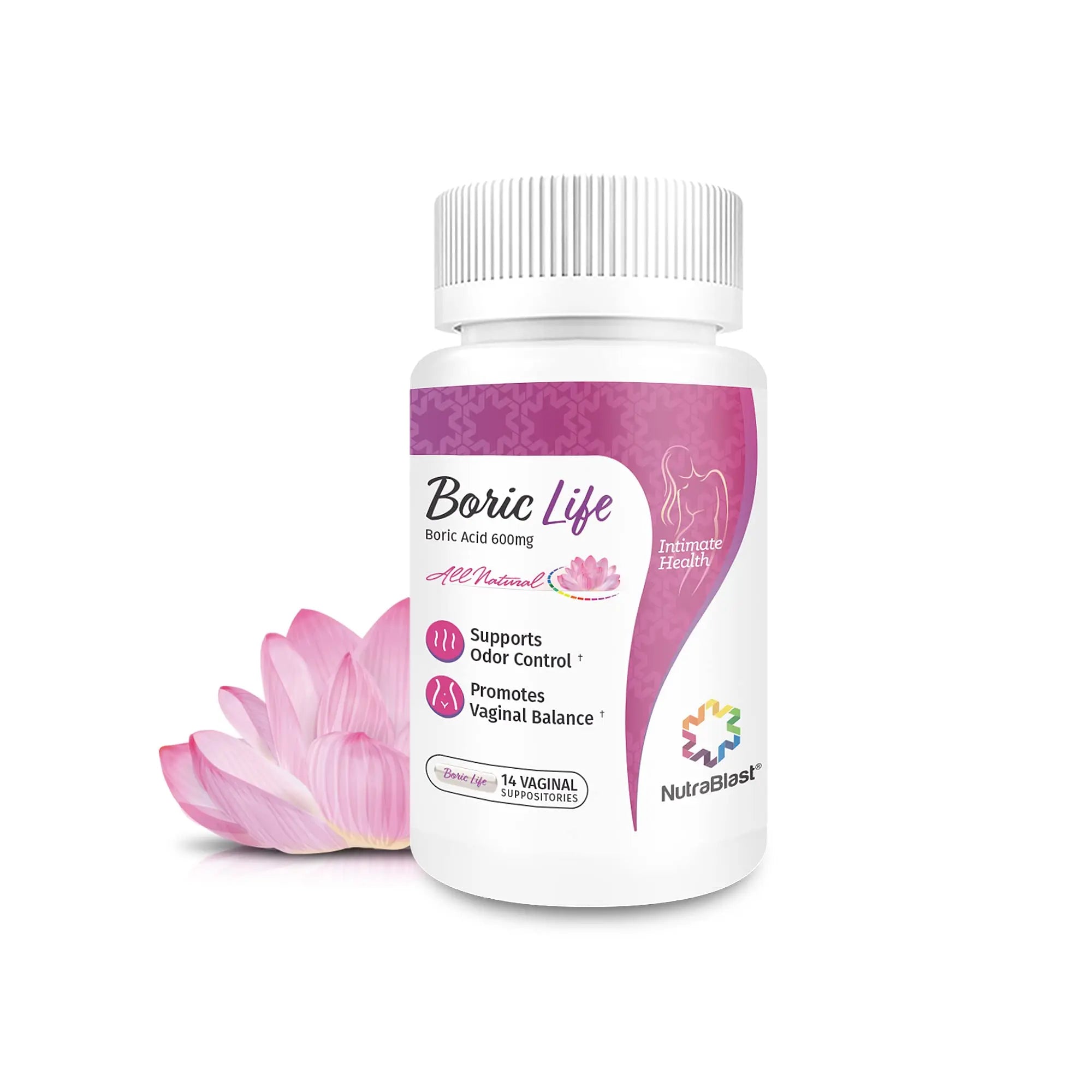 NutraBlast Boric Acid Vaginal Suppositories - 100% Pure Made in USA - Boric Life Intimate Health Support NutraBlast Au supplements