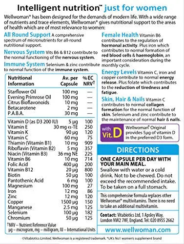 Vitabiotics Wellwoman Original - 90 Capsules Wellwoman Au supplements