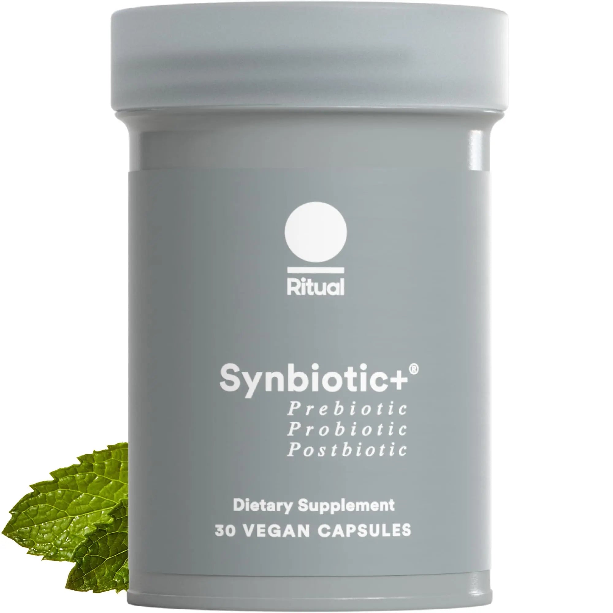 Ritual Synbiotic+ Probiotic, Prebiotic, Postbiotic, 3-in-1 Supplement for Gut Health and Digestive Support, Regularity, Bloat, Immune, Vegan Delayed-Released Daily Capsule, Women and Men, 30 Day Ritual Au supplements