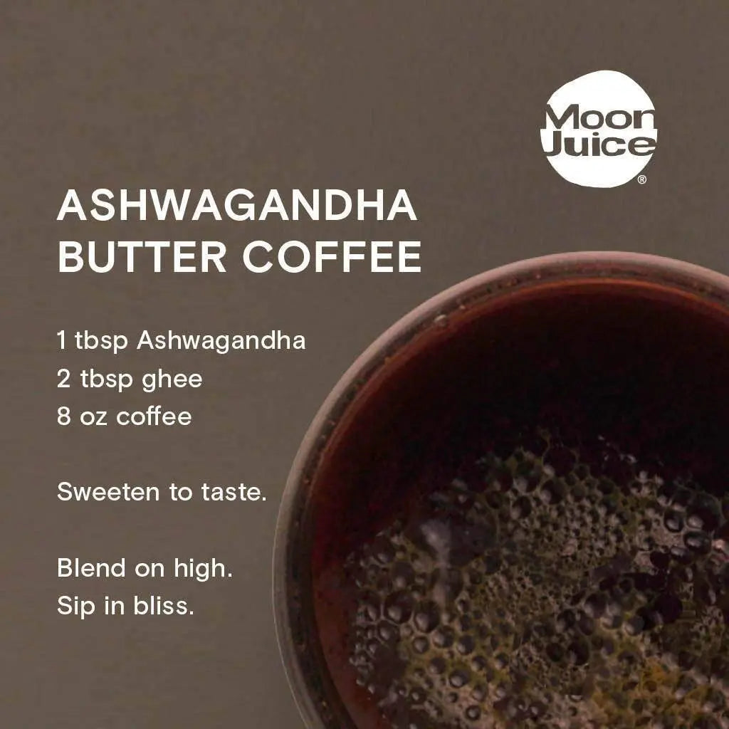 Moon Juice Organic Ashwagandha Supplement - Ashwagandha KSM-66 Root Powder Extract (15:1 Full-Spectrum) for Stress, Focus & Mood - Vegan, Non-GMO, Gluten-Free - 1.3 oz, 72 Servings Moon Juice Au supplements