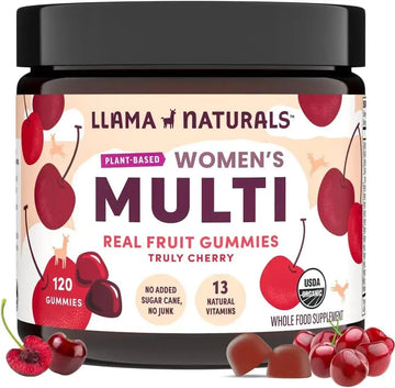 Llama Naturals Multivitamin for Women, Vegan, Organic Gummies with Vitamin D, C and K, Women's Real Fruit Gummy Vitamins Llama Naturals Au supplements
