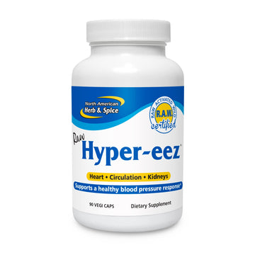 NORTH AMERICAN HERB & SPICE Hyper-eeZ - 90 Vegi Caps - Herbs, Spices, Flowers, Berry Blend - Blood Pressure & Circulation Support - Assists with Heart, Circulation, Kidneys - Non-GMO - 90 Servings NORTH AMERICAN HERB & SPICE Au supplements