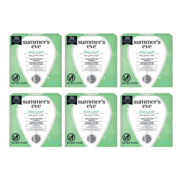 Summers Eve Cleansing Cloths 16 Count Aloe Love (6 Pack) Summer's Eve Au supplements