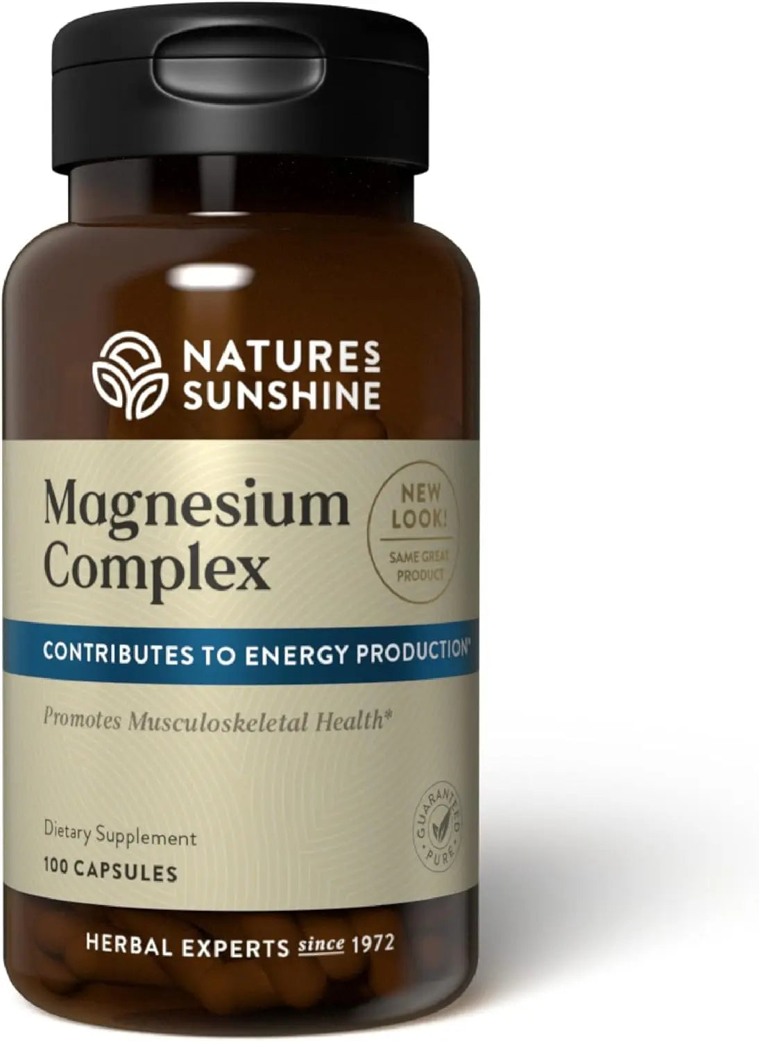 Nature’s Sunshine Magnesium Complex - High Potency Magnesium Supplement with Citrate & Malate for Relaxation, Optimal Absorption, Muscle Function, Energy Production - 50 Servings (100 Capsules) Nature's Sunshine Au supplements