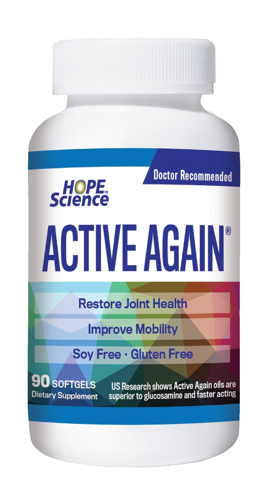 ACTIVE AGAIN Hope Science Joint & Muscle – 90 Softgels | Supports Joint Comfort, Flexibility & Mobility | Muscle & Back Support | Made in USA ACTIVE AGAIN Au supplements