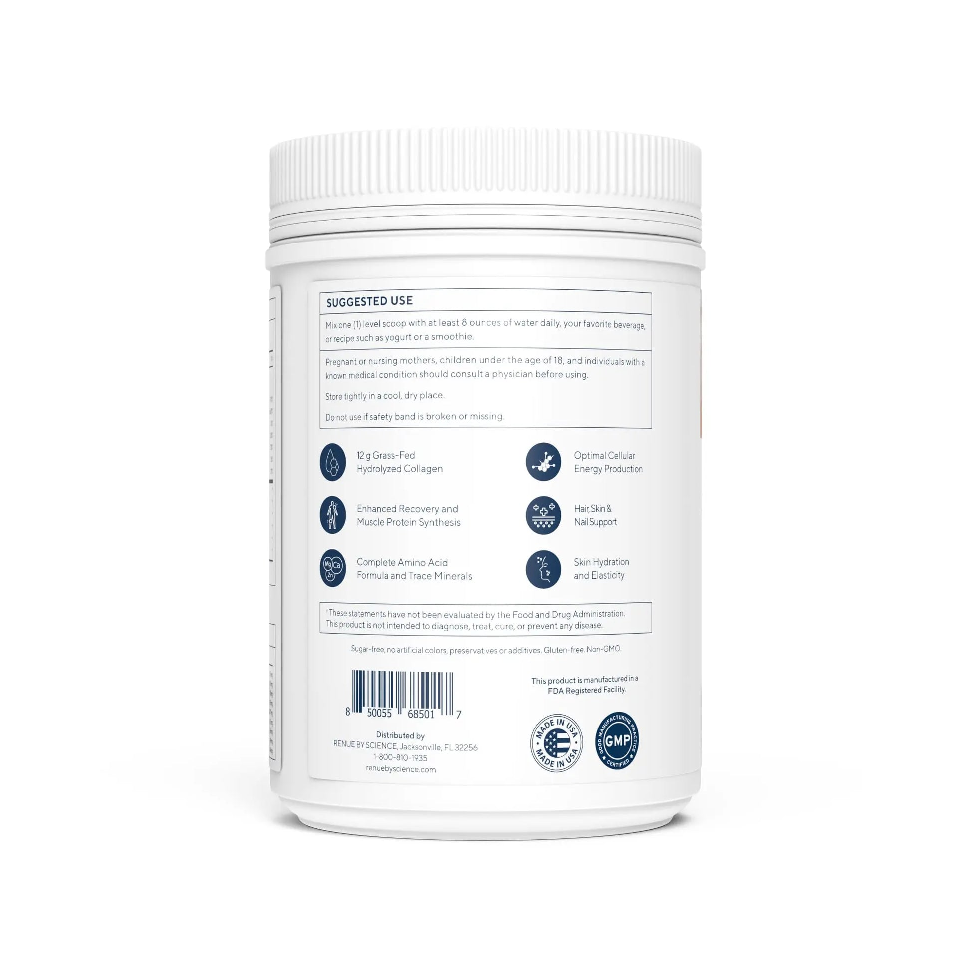Renue By Science Skin & Body Essentials | Collagen Peptides Electrolytes Creatine & BCAA Powder | Collagen (12g) Creatine Monohydrate (4g) per Serving with Taurine & Glycine | Made in USA - Chocolate Renue By Science Au supplements
