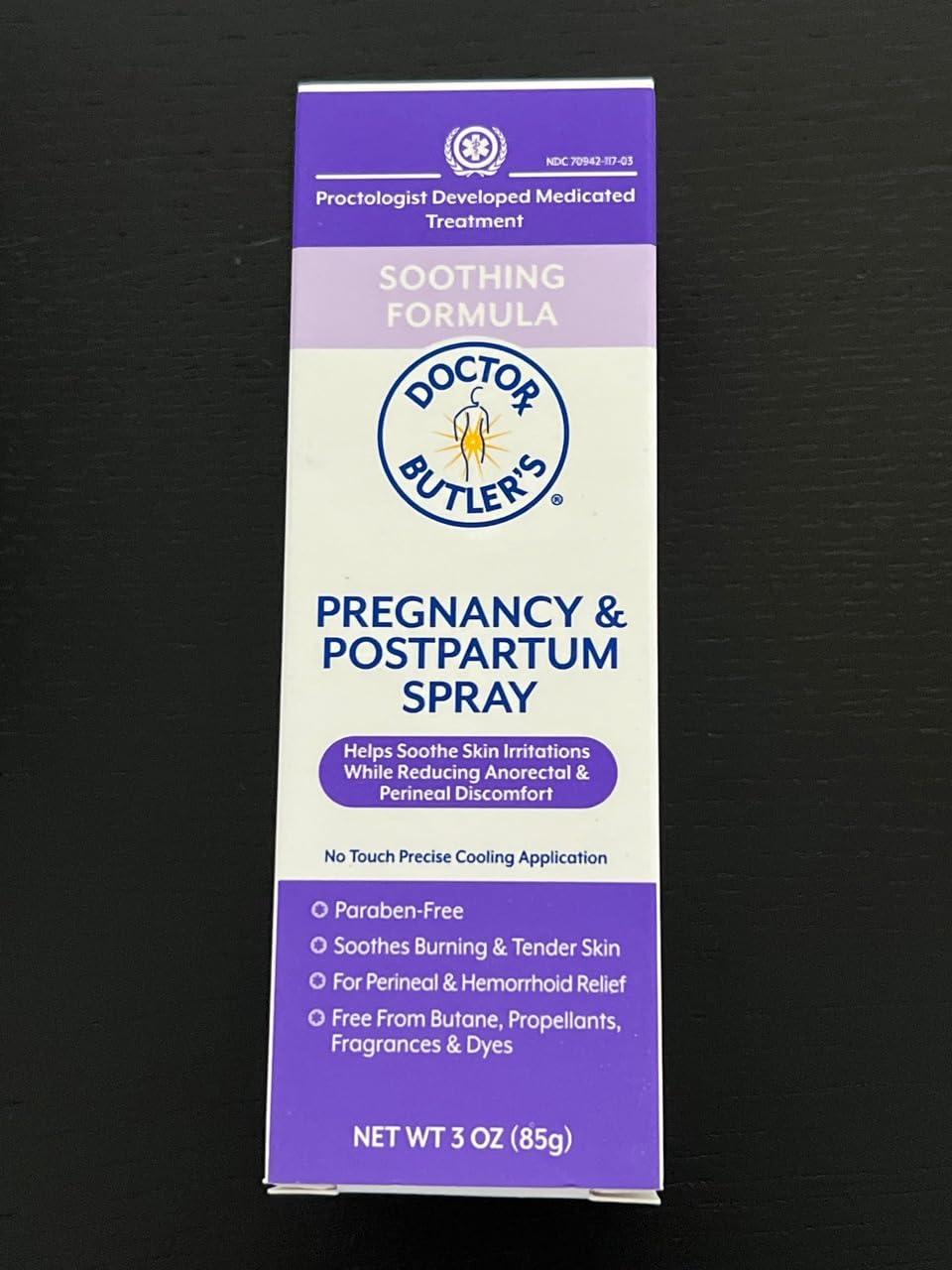 Doctor Butler's Pregnancy & Postpartum Spray - Perineal Spray and Hemorrhoid Treatment with Aloe and Chamomile, Pregnancy Support and Postpartum Essentials, Paraben Free (3oz) Doctor Butler's Au supplements