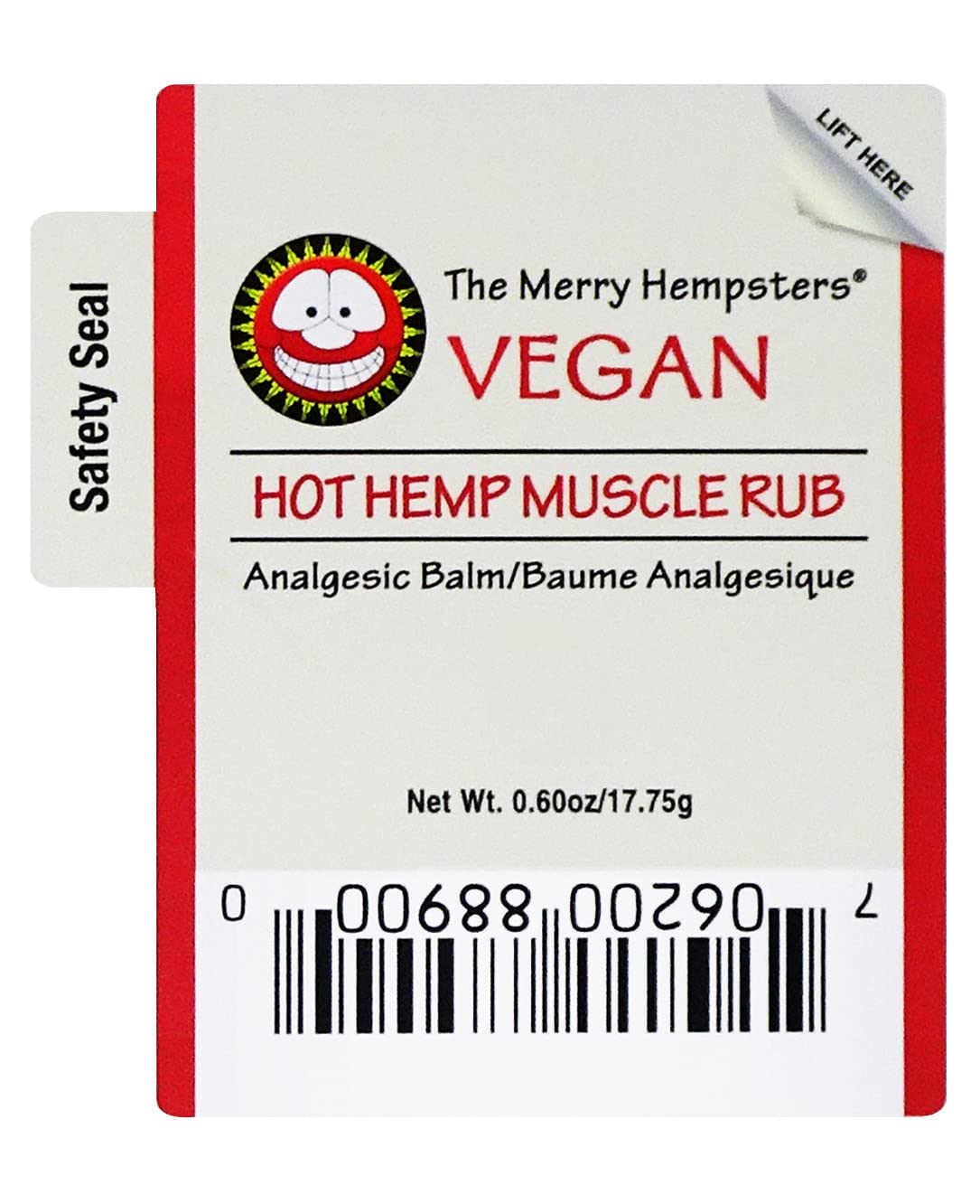 The Merry Hempsters Hot Hemp Muscle Rub Gravity Display Case (12 Tubes) The Merry Hempsters Au supplements