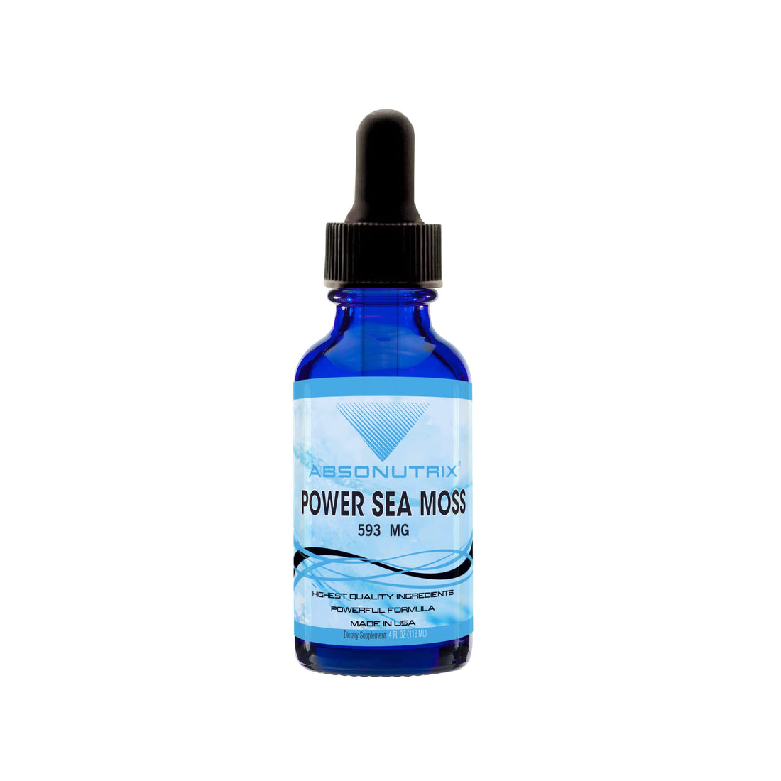Absonutrix Power Sea Moss with Blend Burdock Root Extract 593mg, 4 Oz Liquid, 200 Servings, Made in USA, Quick Absorption, Quality Potent Ingredients, Third-Party Tested, Non-GMO Absonutrix Au supplements