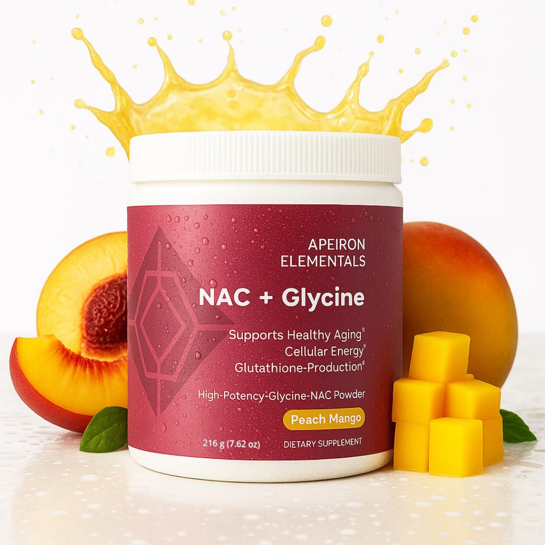 Apeiron Elementals NAC + Glycine Powder - 2500mg - Glutathione Production, Immune Support, & Cellular Energy Apeiron Elementals Au supplements