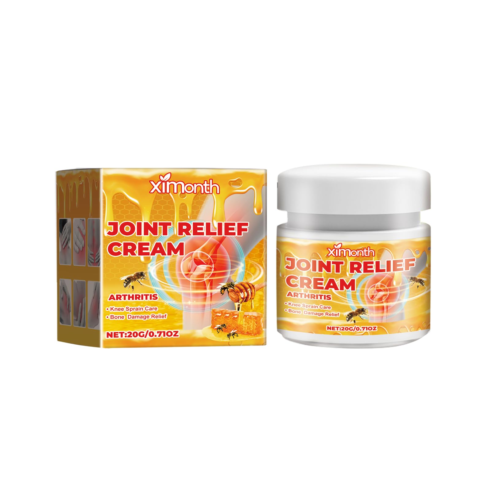 JOYVOIDX Joint & Knee Comfort Cream with Bee Venom and Cassia Flower, Formulated with Glucosamine for Flexibility and Mobility, 0.71oz JOYVOIDX Au supplements