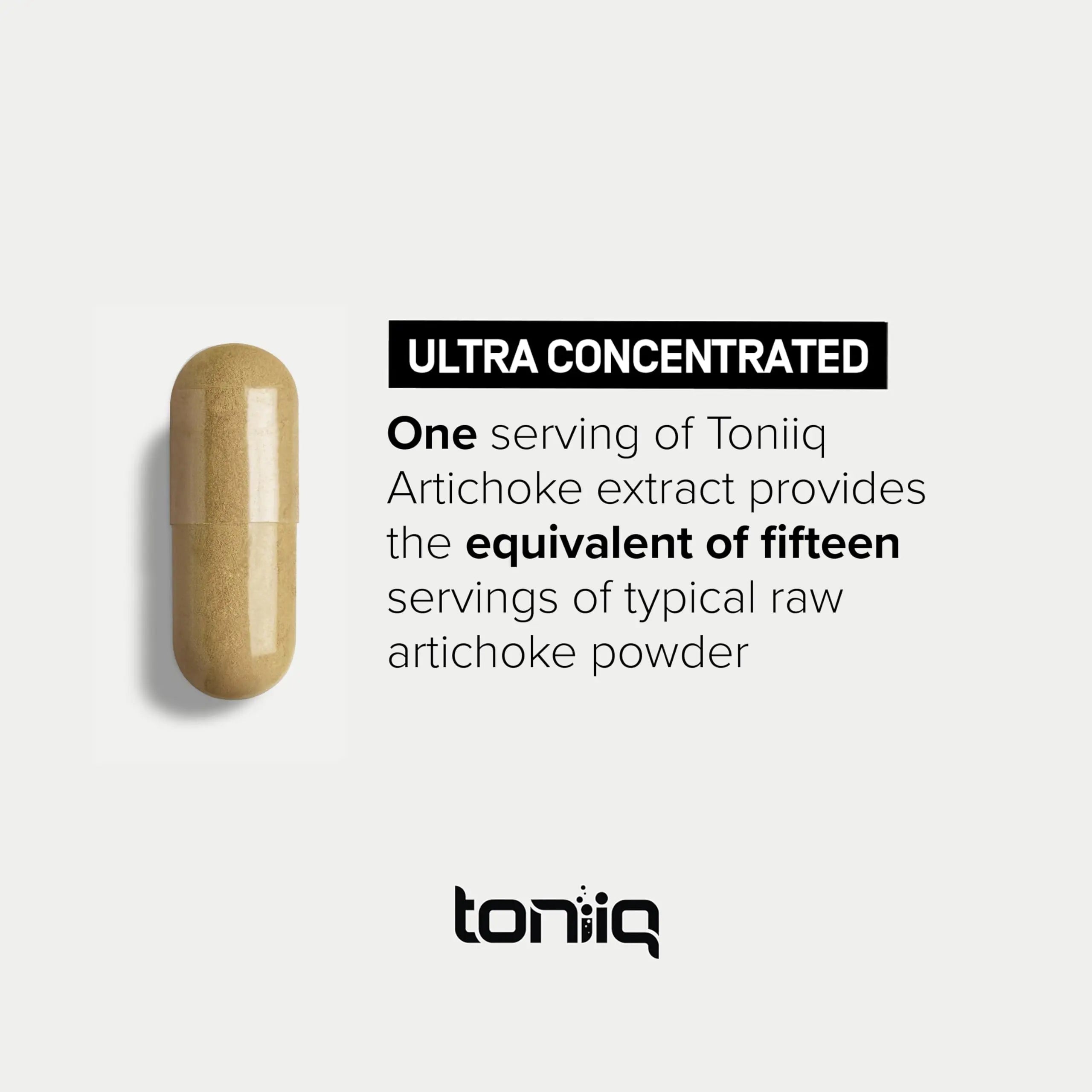 Toniiq 18,000mg 15x Concentrated Artichoke Extract Capsules - Ultra Concentrated Toniiq Au supplements