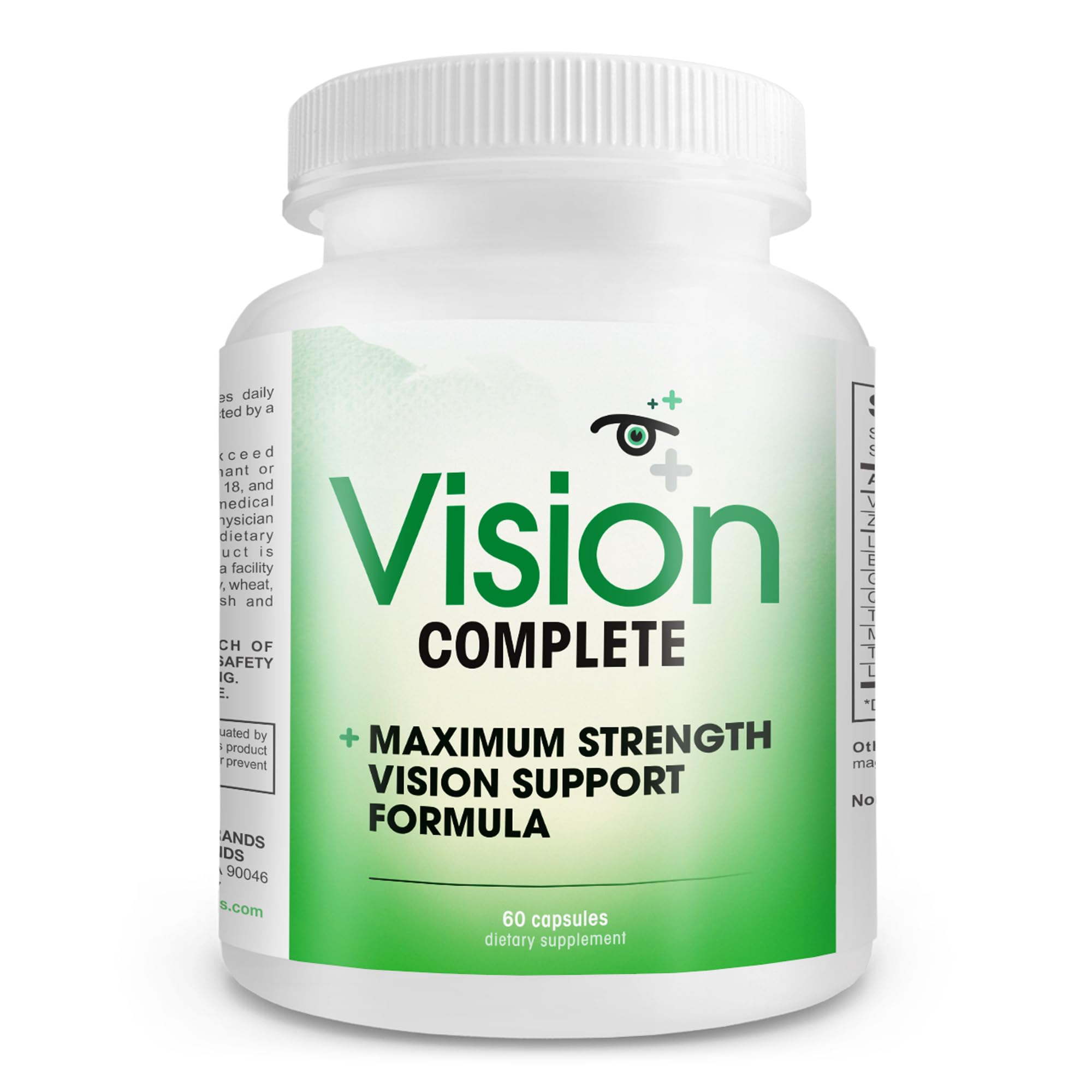 Vision Complete Natural Eye Support Formula Maximum Strength Vision Support Blend of Lutein in One Daily Vision Supplement. Instant Brands Au supplements