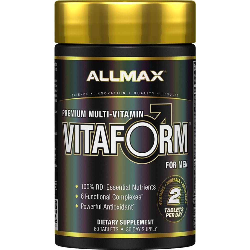 ALLMAX Nutrition Premium Vitaform, Performance Vitamin for Men, 60 Tablets ALLMAX Au supplements