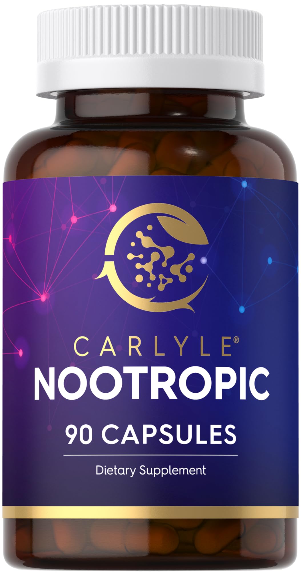 Carlyle Brain Nootropic Supplement | 90 Capsules | with Caffeine, B12, and Guarana Extract | Non-GMO & Gluten Free Carlyle Au supplements