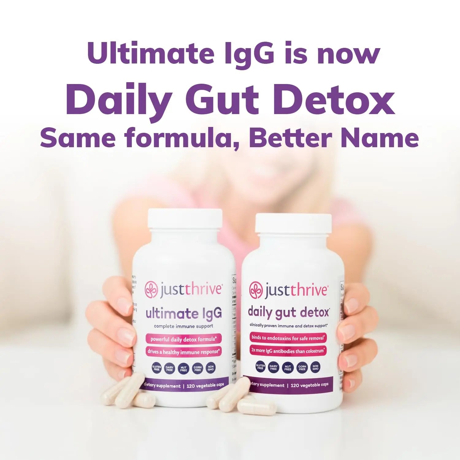 Daily Gut Detox - Ultra-Concentrated Detox & Immune Support Supplement with IgG Antibodies - Promotes Gut Health, Detoxification & Balanced Immune Response Just Thrive Au supplements