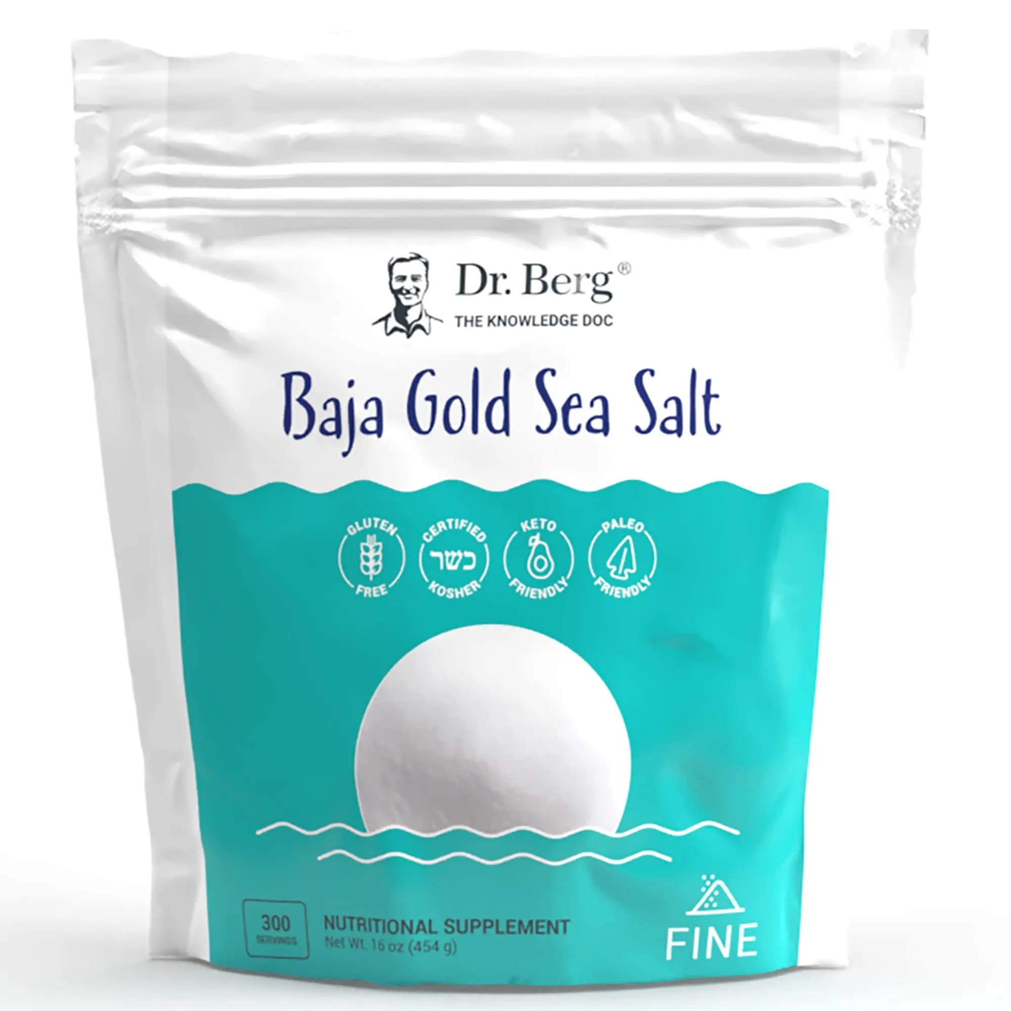 Dr. Berg's Baja Gold Sea Salt Organic - Natures Fine Sea Salt Support For Hydration Dr. Berg Nutritionals Au supplements