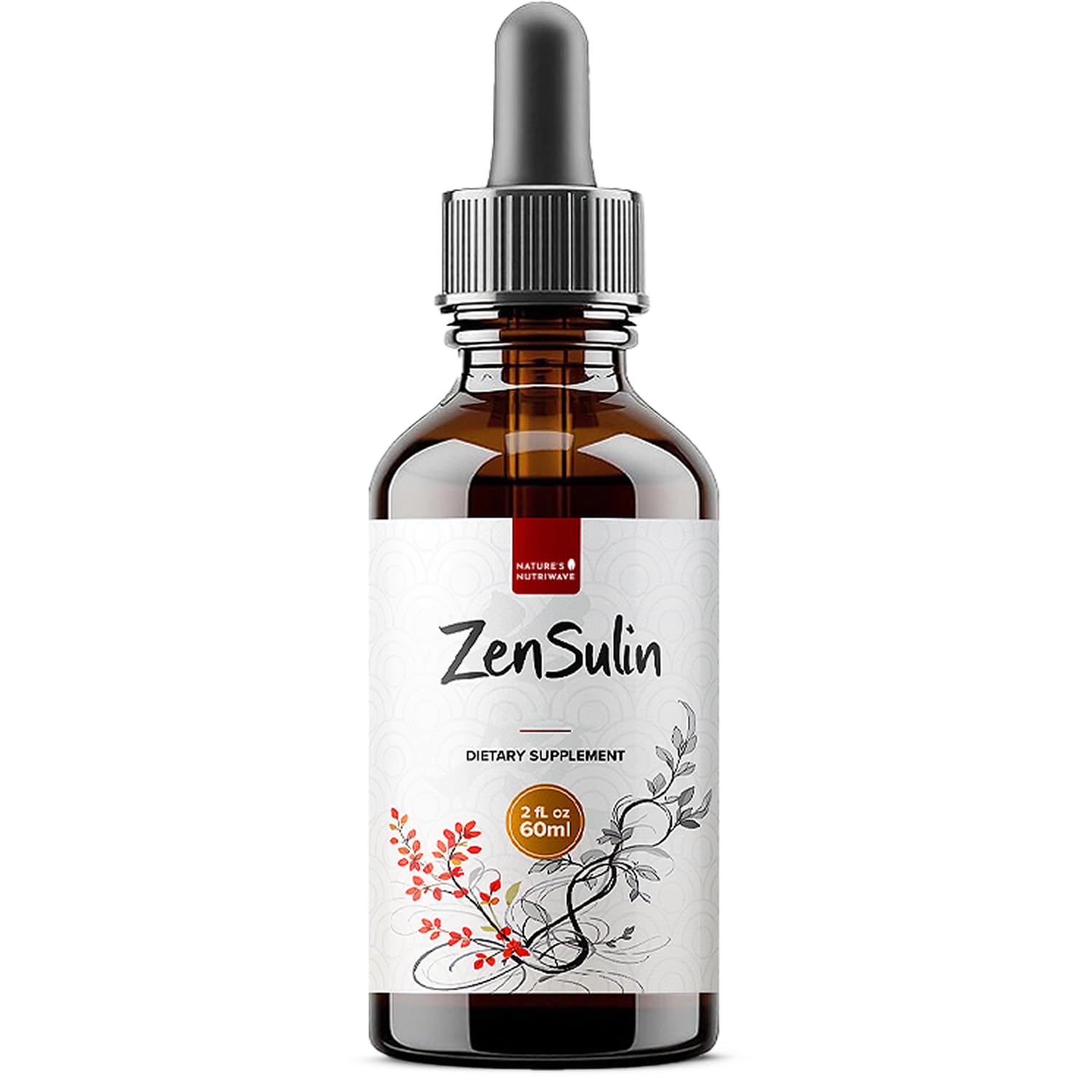 Nature’s NutriWave ZenSulin – Natural Liquid Supplement with Cinnamon, Licorice Root, Turmeric & More – 60ml, 1 Month Supply – Non-GMO, Gluten-Free, Made in USA Nature’s NutriWave Au supplements