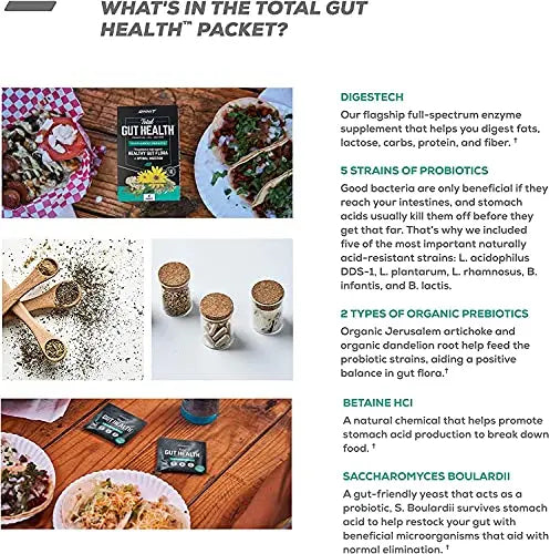 ONNIT Total Gut Health - Complete Probiotics & Digestive Enzyme Supplement ONNIT Au supplements